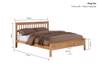 Land Of Beds Pentre Oak Wooden Super King Size Bed Frame6