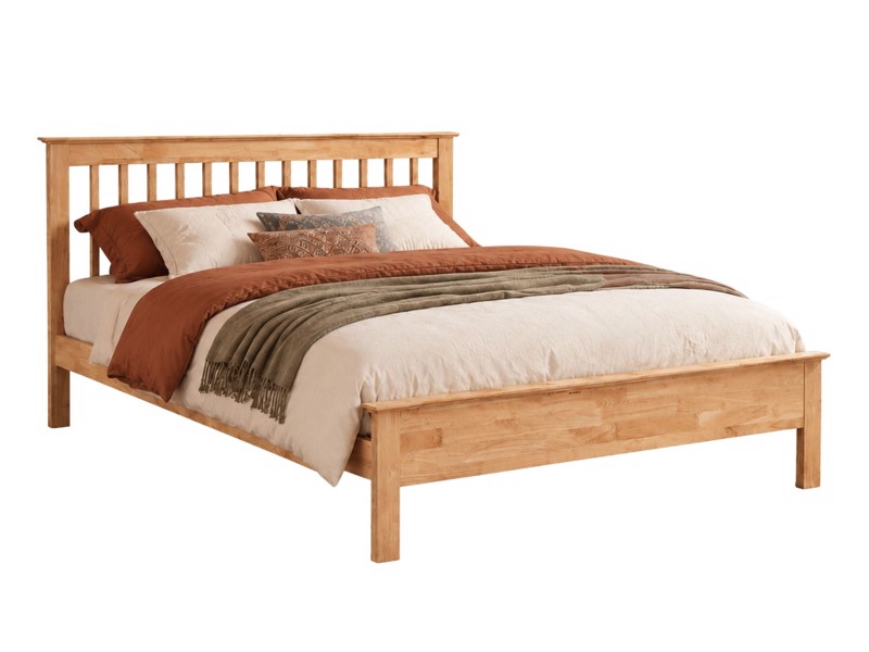 Land Of Beds Pentre Oak Wooden Bed Frame3