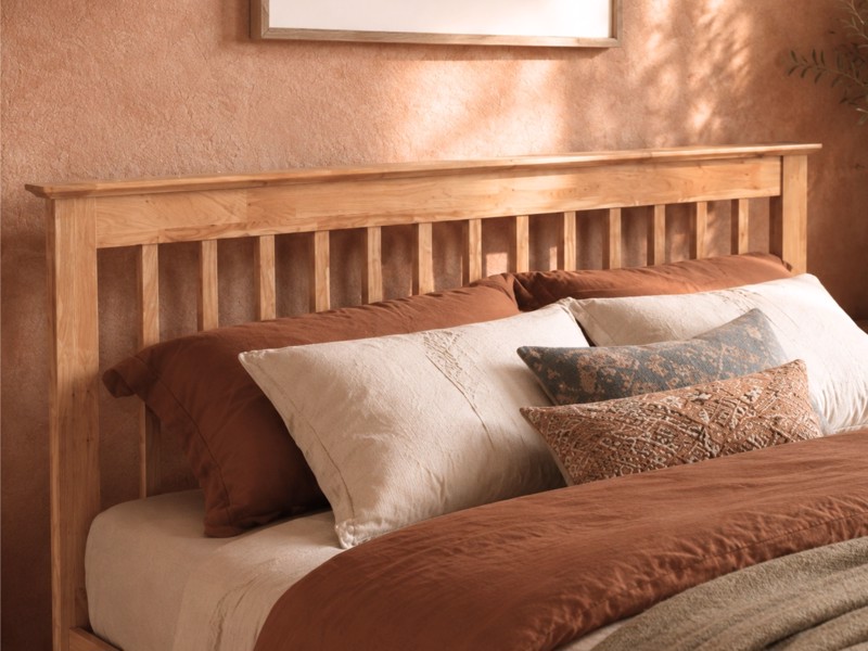 Land Of Beds Pentre Oak Wooden Bed Frame4