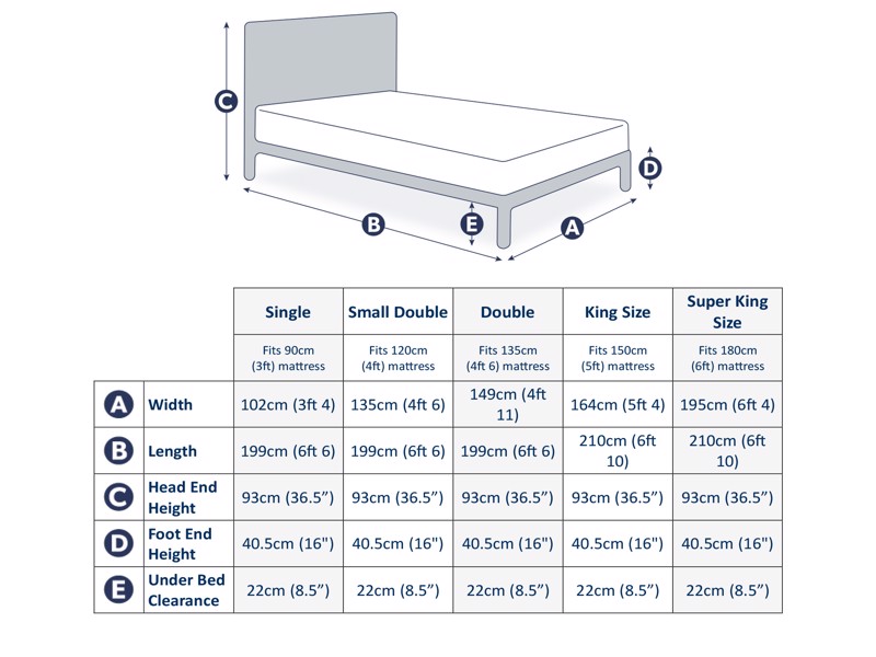 Land Of Beds Pentre Oak Wooden Bed Frame6