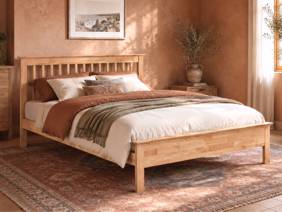 Land Of Beds Pentre Oak Wooden Bed Frame1