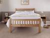 Land Of Beds Columbia Oak Wooden Bed Frame2