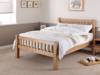 Land Of Beds Columbia Oak Wooden King Size Bed Frame1