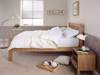 Land Of Beds Columbia Oak Wooden King Size Bed Frame3