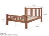 Land Of Beds Columbia Oak Wooden King Size Bed Frame8