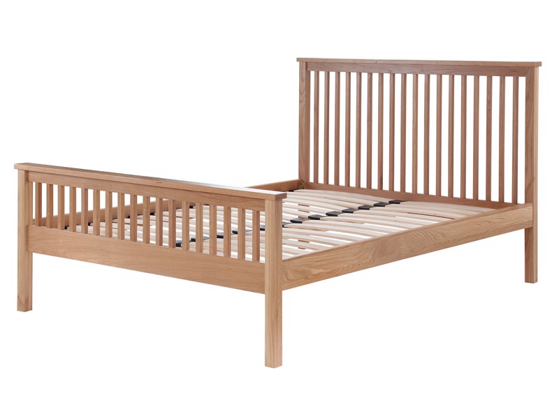 Land Of Beds Chandler Oak Wooden Bed Frame5