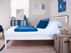 Land Of Beds Hudson White Wooden Bed Frame3