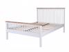 Land Of Beds Hudson White Wooden Bed Frame4
