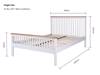 Land Of Beds Hudson White Wooden Bed Frame5