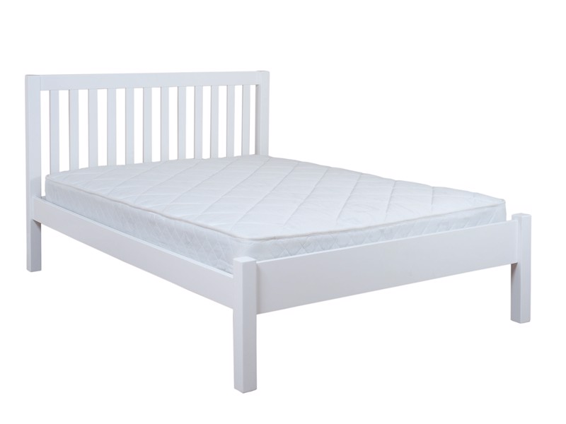 Land Of Beds Rio White Wooden Single Bed Frame4