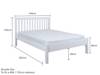 Land Of Beds Rio White Wooden Single Bed Frame5