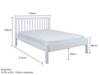 Land Of Beds Rio White Wooden Single Bed Frame6