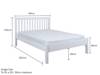 Land Of Beds Rio White Wooden Single Bed Frame7