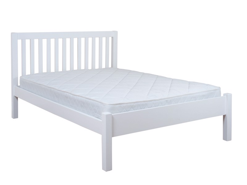 Land Of Beds Rio White Wooden Bed Frame4