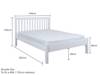 Land Of Beds Rio White Wooden Double Bed Frame5