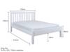 Land Of Beds Rio White Wooden Bed Frame6