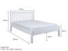 Land Of Beds Rio White Wooden Double Bed Frame7