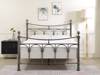 Land Of Beds Gladstone Nickel Metal Bed Frame3