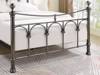 Land Of Beds Gladstone Nickel Metal Bed Frame4