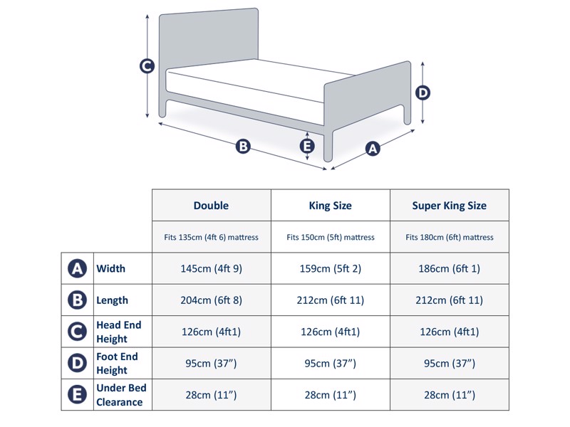 Land Of Beds Gladstone Nickel Metal King Size Bed Frame6