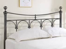 Land Of Beds Gladstone Nickel Metal Super King Size Bed Frame2