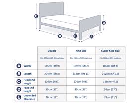 Land Of Beds Gladstone Nickel Metal Super King Size Bed Frame6