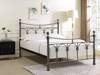 Land Of Beds Gladstone Nickel Metal King Size Bed Frame1