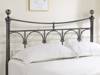 Land Of Beds Gladstone Nickel Metal King Size Bed Frame2