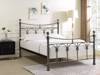 Land Of Beds Gladstone Nickel Metal Double Bed Frame1