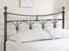 Land Of Beds Gladstone Nickel Metal Double Bed Frame2
