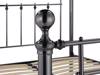 Land Of Beds Lawson Black Metal King Size Bed Frame5
