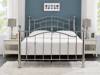 Land Of Beds Alena Silver Metal Double Bed Frame3