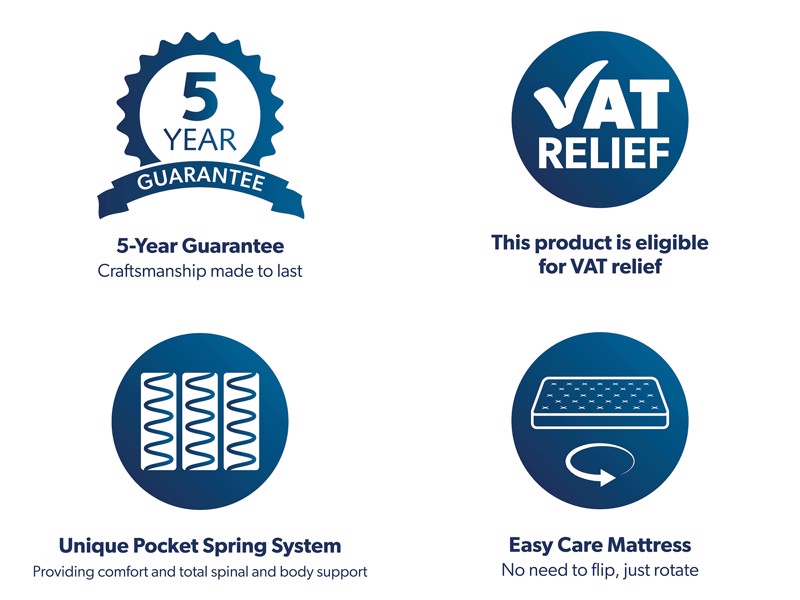 MiBed Dreamworld Lindale Pocket Adjustable Small Double Adjustable Bed6