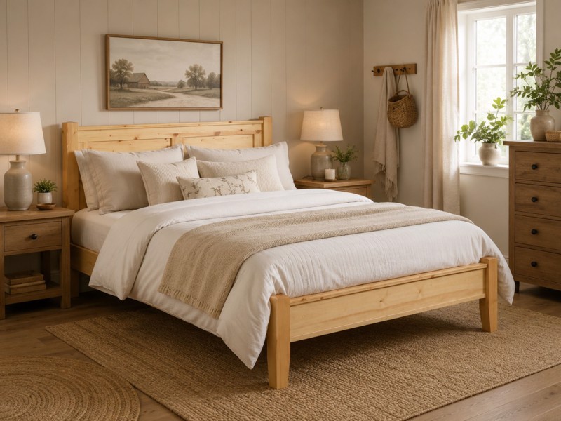 Friendship Mill Coniston Pine Low End Wooden King Size Bed Frame