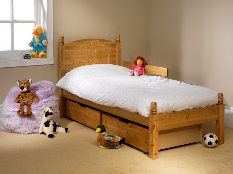 Friendship Mill Teddy Pine Wooden Small Single Childrens Bed