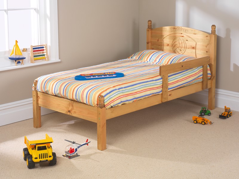 Friendship Mill Football Pine Wooden Small Single Childrens Bed