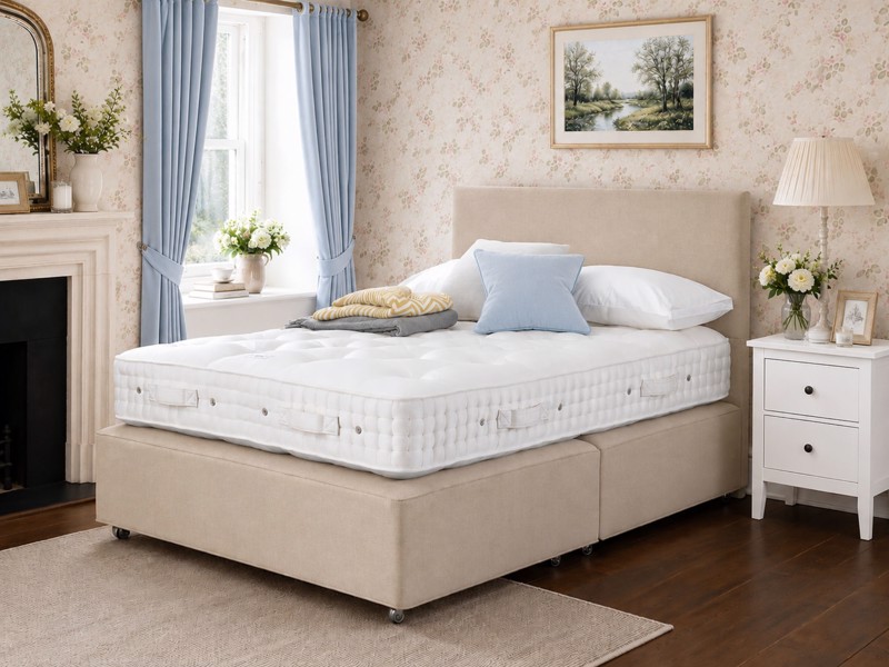 Vispring Shetland Emperor Zip & Link Divan Bed