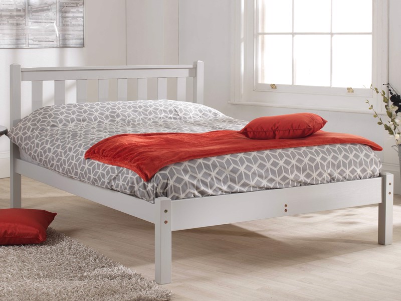 Friendship Mill Shaker Grey Low Footend Wooden Small Double Bed Frame