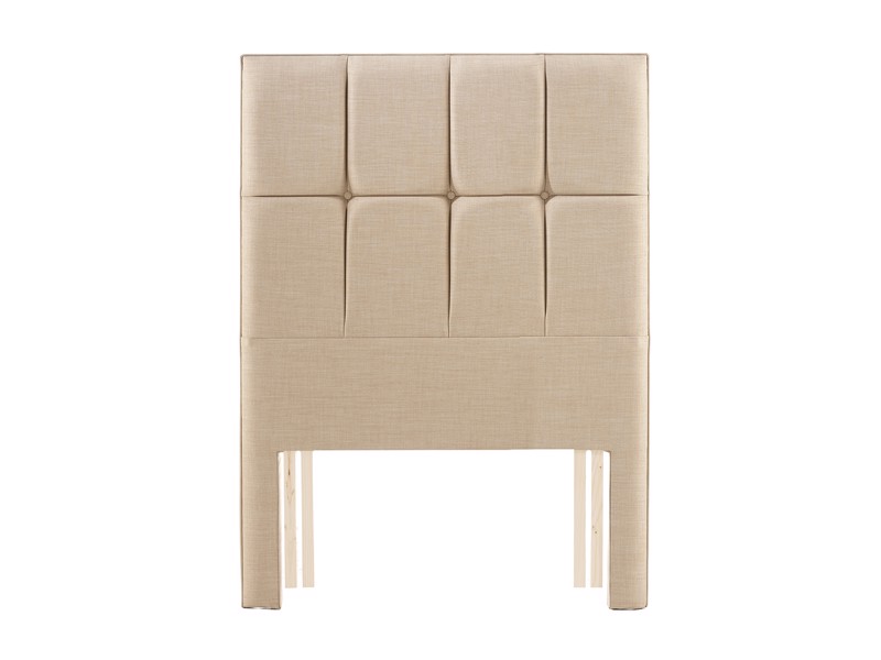 Relyon Small Single Size - CLEARANCE - Ex-Display Champagne Fabric Contemporary Floor Standing Small Single Headboard