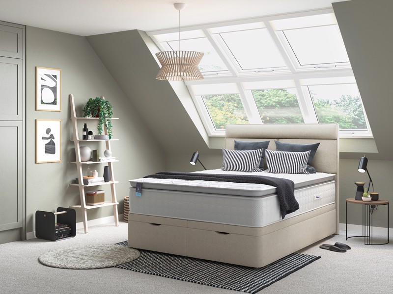 Relyon Whisper Gel Fusion 2800 Small Double Divan Bed