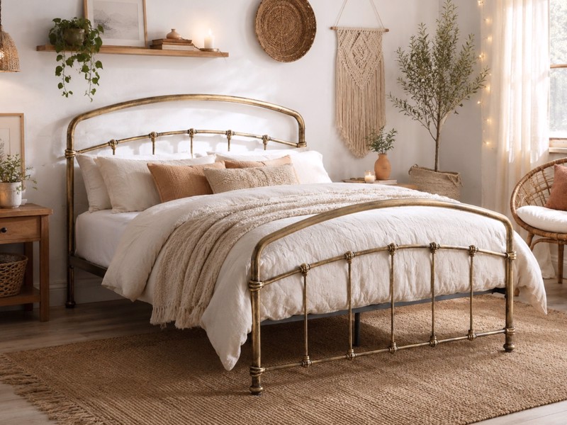 Land Of Beds Perth Antique Bronze Metal Bed Frame