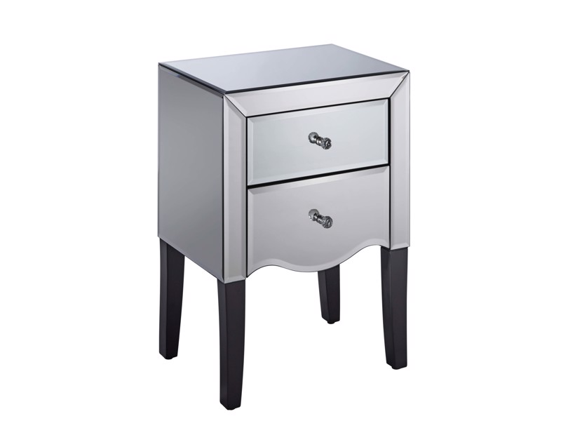 Land Of Beds Mercury 2 Drawer Bedside Table