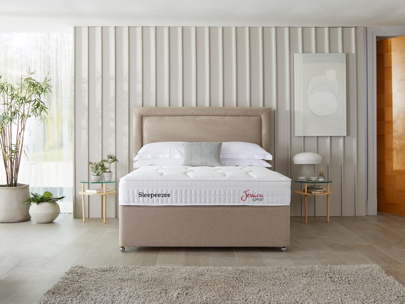 Sleepeezee Jessica Support Super King Size Zip & Link Divan Bed