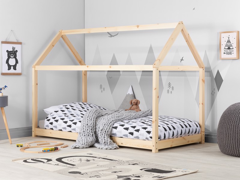 Land Of Beds Orchards House Pine Wooden Single Kids Bed