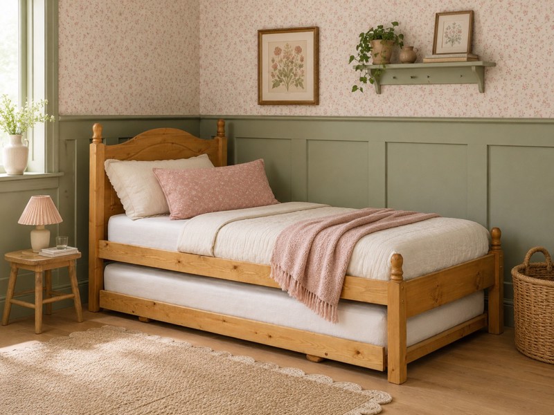 Friendship Mill Orlando Pine Wooden Guest Bed