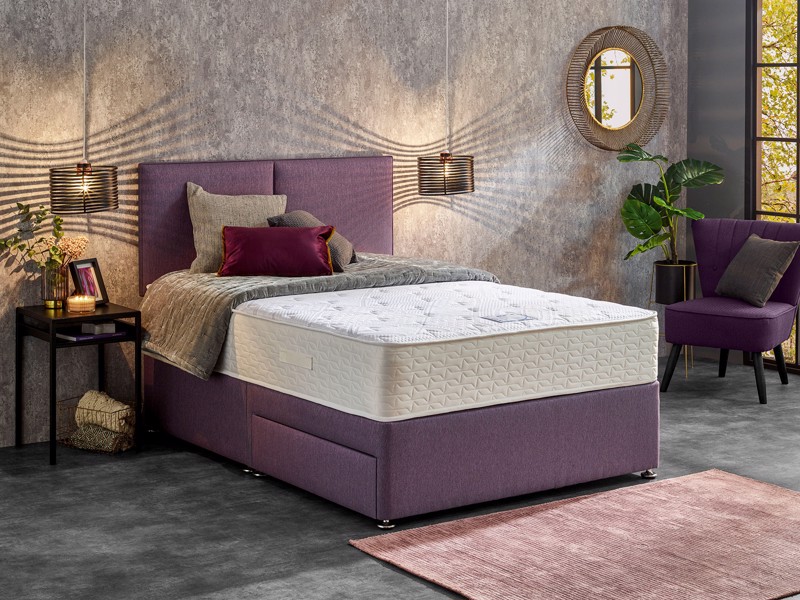 Relyon Dreamworld Synergy Latex 1500 Small Double Divan Bed