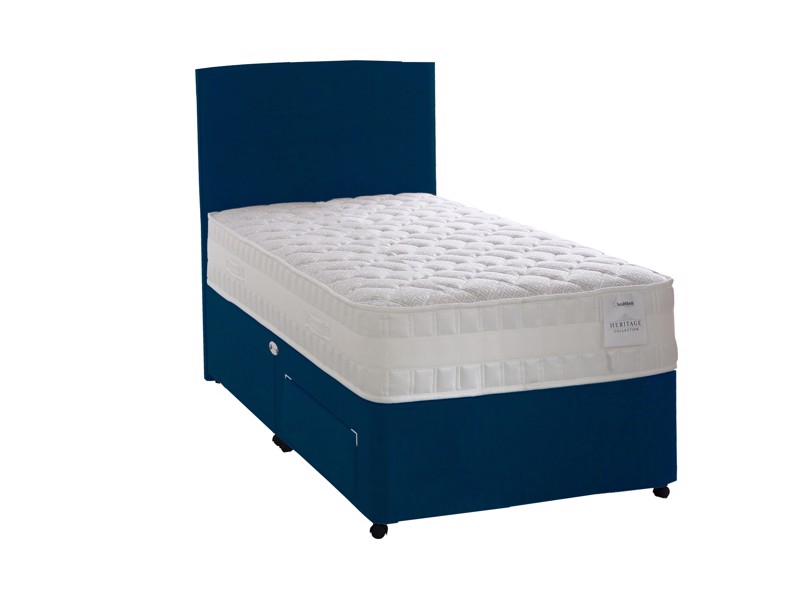 Healthbeds Small Single Size - CLEARANCE STOCK - Midas Marine Christine Headboard with Elworth Latex 2000 Small Single Divan Bed