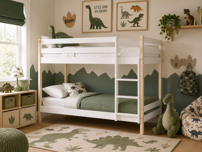 Land Of Beds Balham White Wooden Bunk Bed