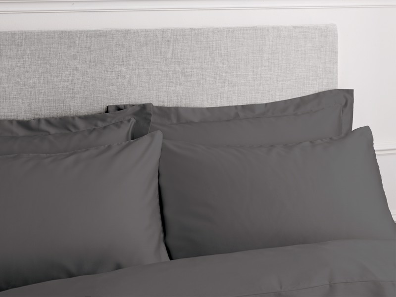 Bianca Fine Linens Cotton Sateen Charcoal Pillowcases