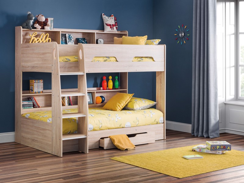 Land Of Beds Kingsbury Oak Wooden Bunk Bed